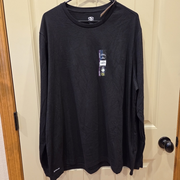 ‼️3/$30‼️ Driworks Tri-Blend Tee Shirt Men 2XL 50-52 Long Sleeve Black New - Picture 1 of 7